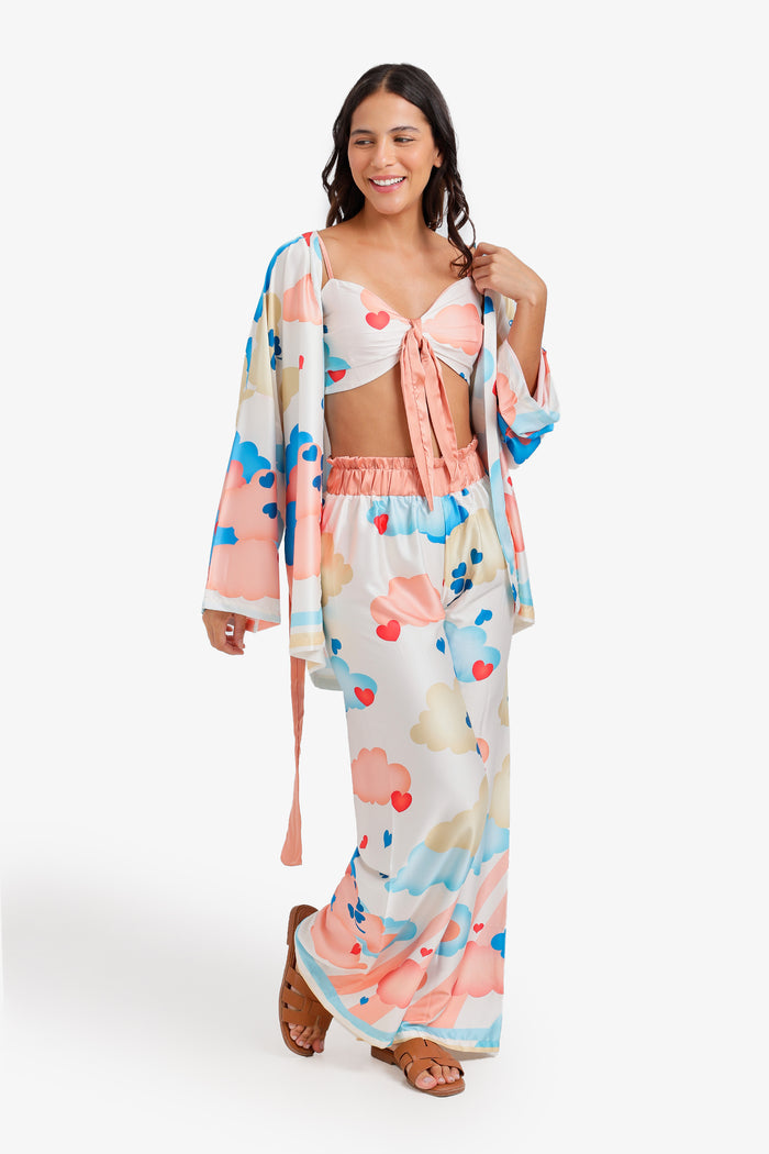 Cloud Print 3-Piece Pyjama
