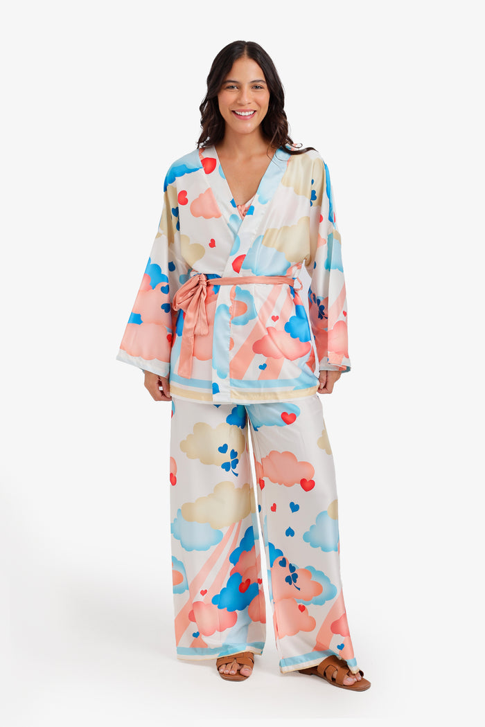 Cloud Print 3-Piece Pyjama