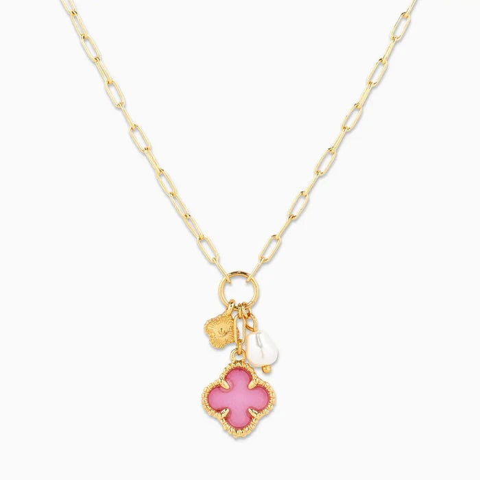 Clover Triple Charm Necklace