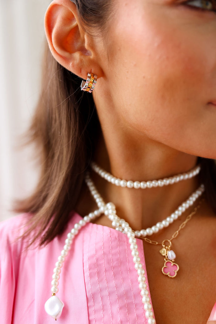 Clover Triple Charm Necklace