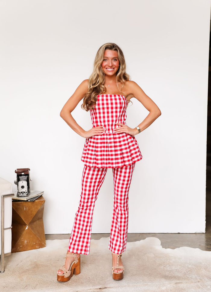 Coco Park Pants - Red Check