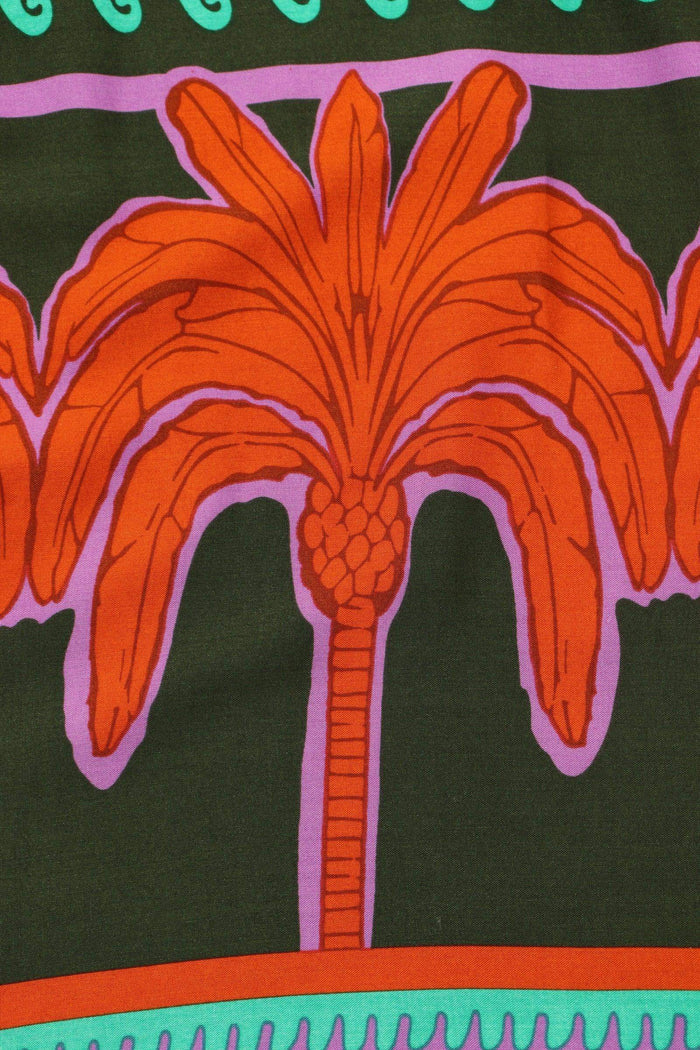 Colored Palm Print Pants