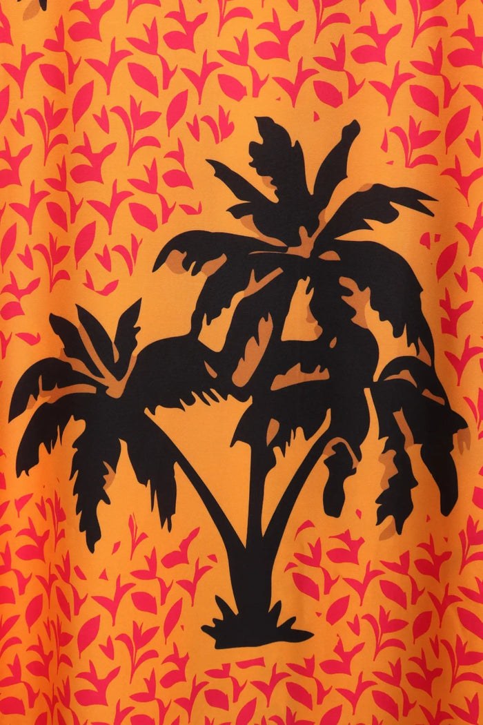 Colorful Palm Printed Kimono