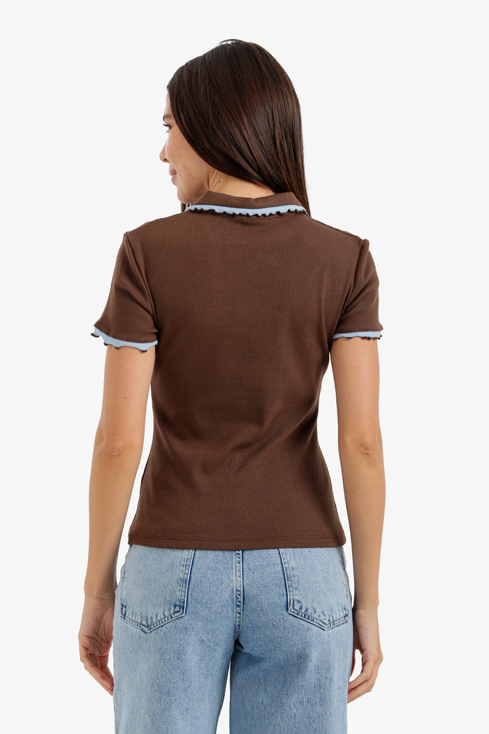 Contrast Lettuce Edge Top