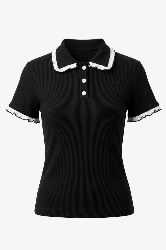 Contrast Lettuce Edge Top