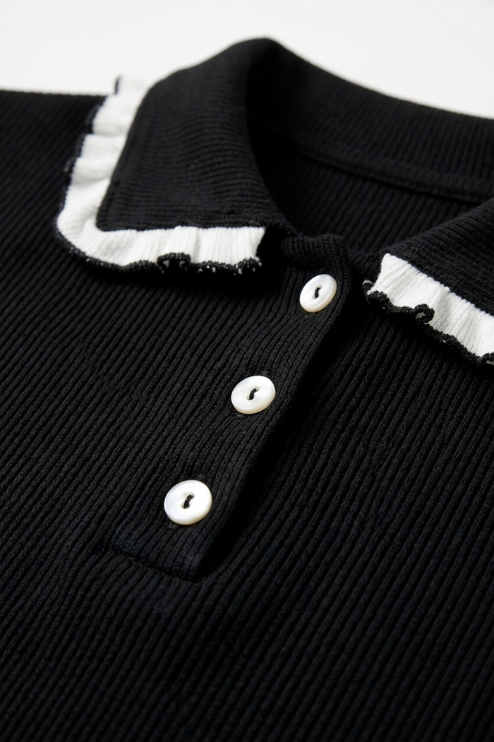 Contrast Lettuce Edge Top