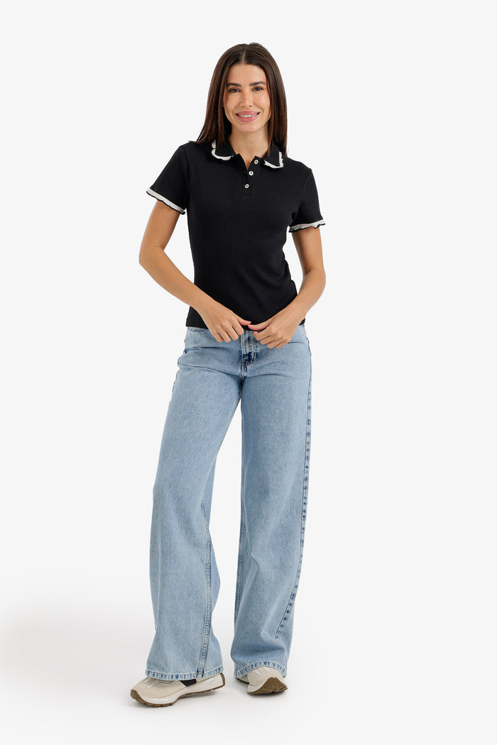 Contrast Lettuce Edge Top