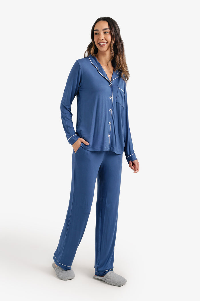 Contrast-Pipe Pyjama