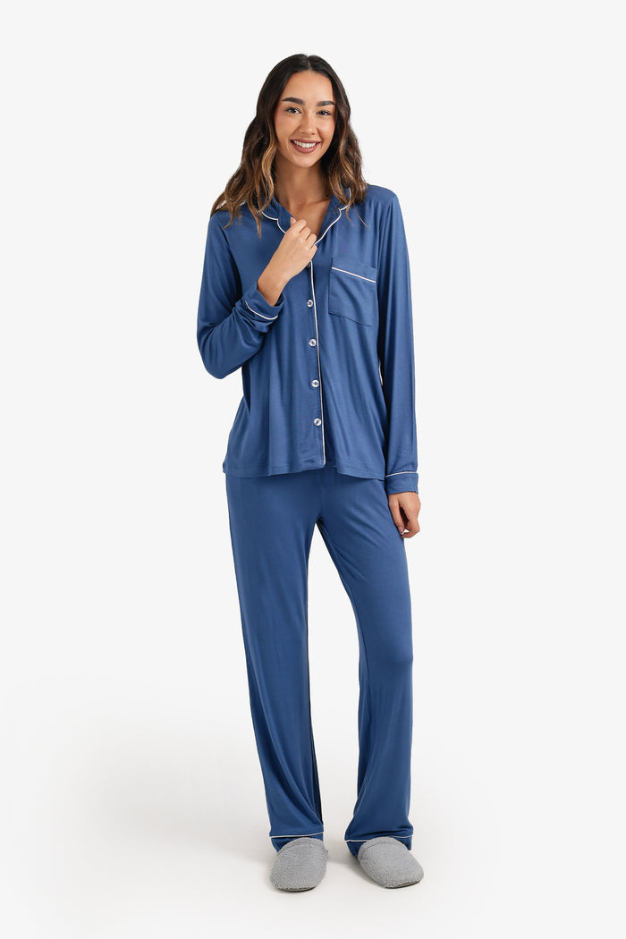 Contrast-Pipe Pyjama