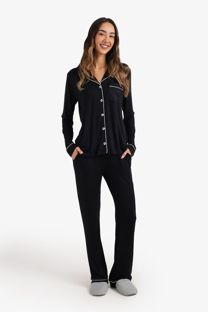 Contrast-Pipe Pyjama