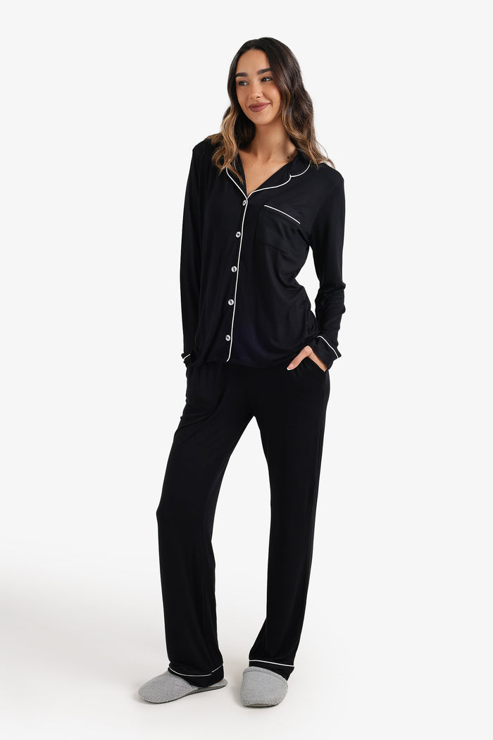 Contrast-Pipe Pyjama