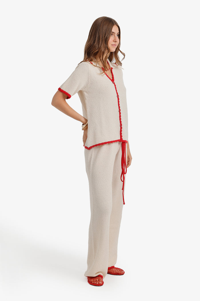 Contrast Trim Beach Set