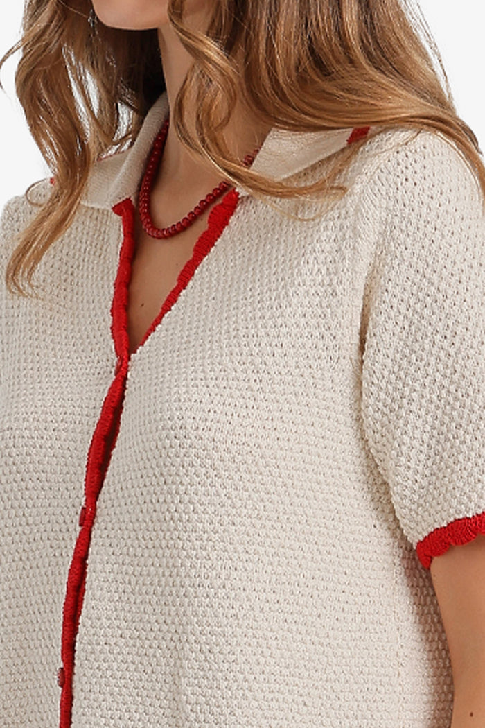 Contrast Trim Beach Set