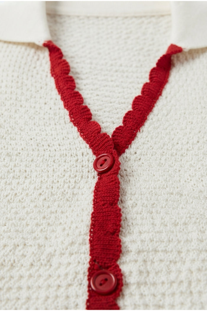 Contrast Trim Beach Set