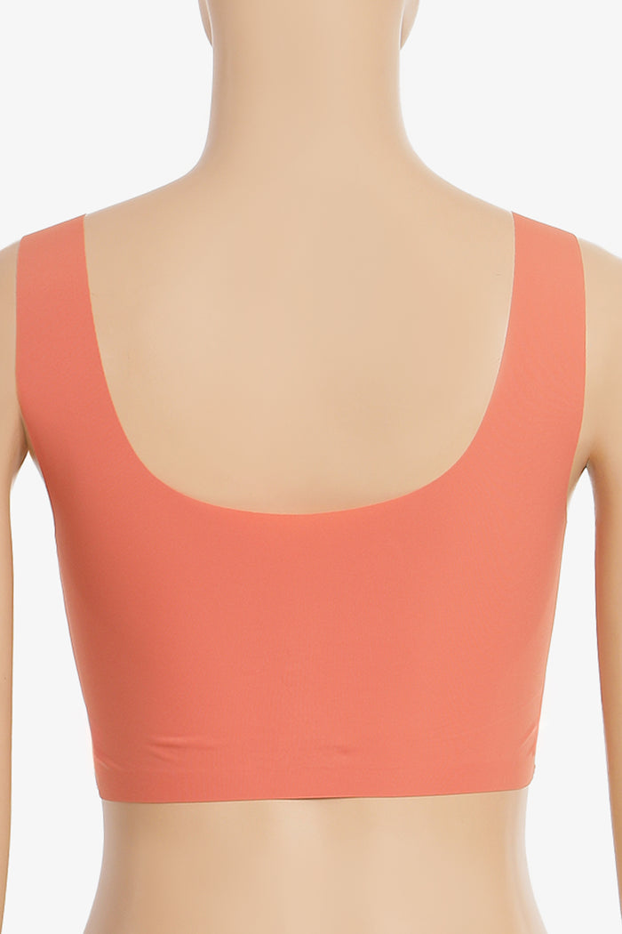 Contrast Trim Seamless Bra