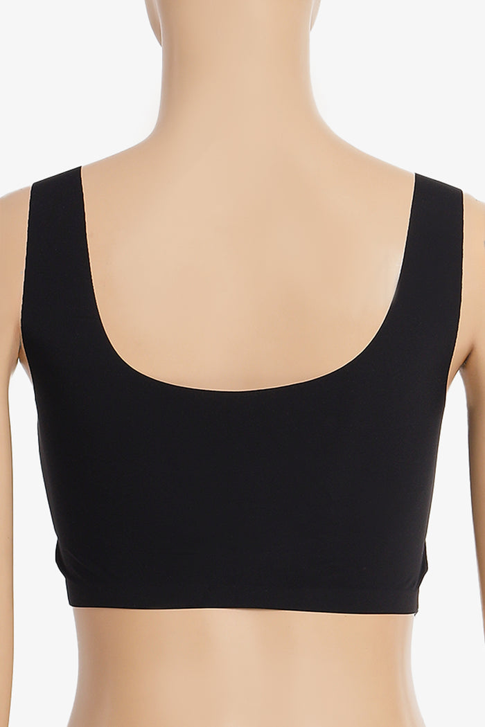 Contrast Trim Seamless Bra