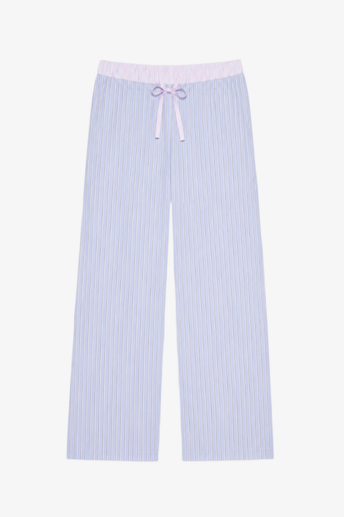 Contrast-Waist Pyjama Set