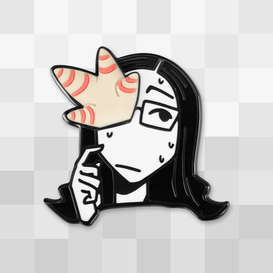 Coral Glasses Pin