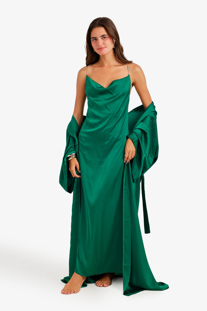 Cowl Neck Nightgown Set