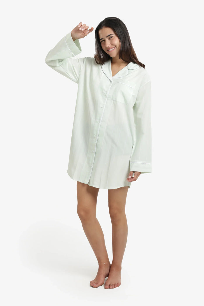 Cozy Striped Nightgown
