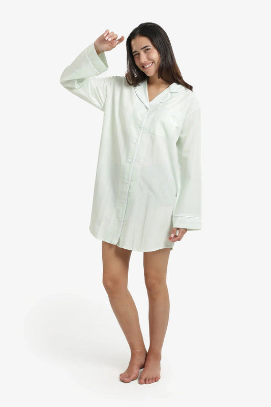 Cozy Striped Nightgown