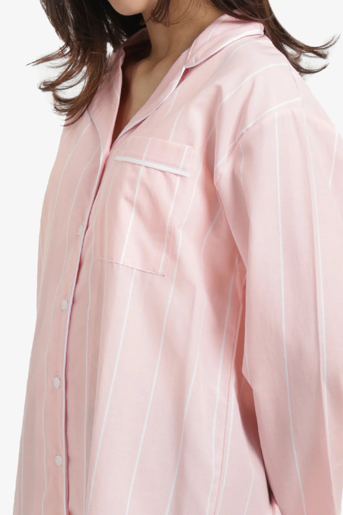 Cozy Striped Nightgown