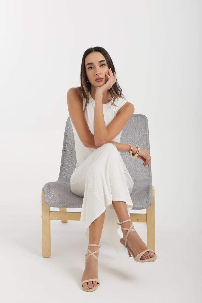 Crew Neck Midi Dress
