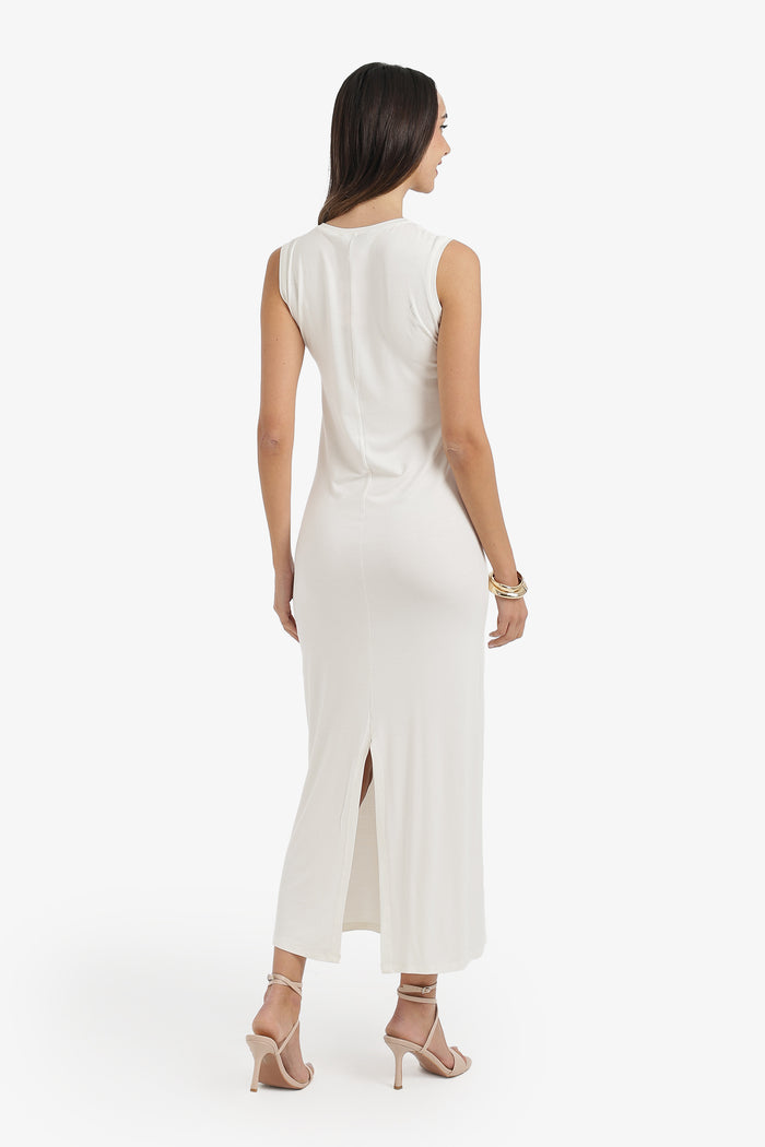 Crew Neck Midi Dress
