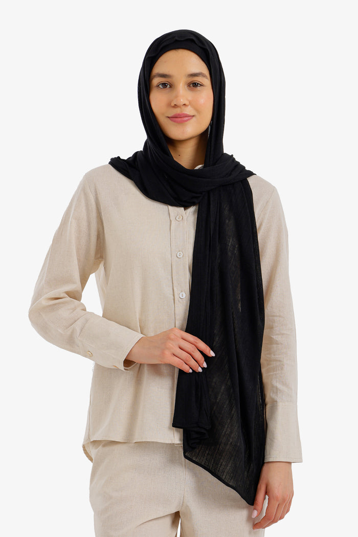 Crinkle Scarf with Bandana