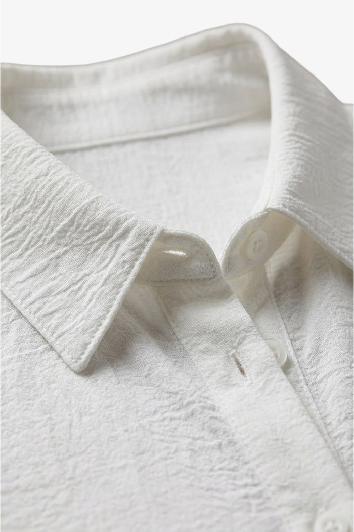 Crinkle Sleeveless Shirt
