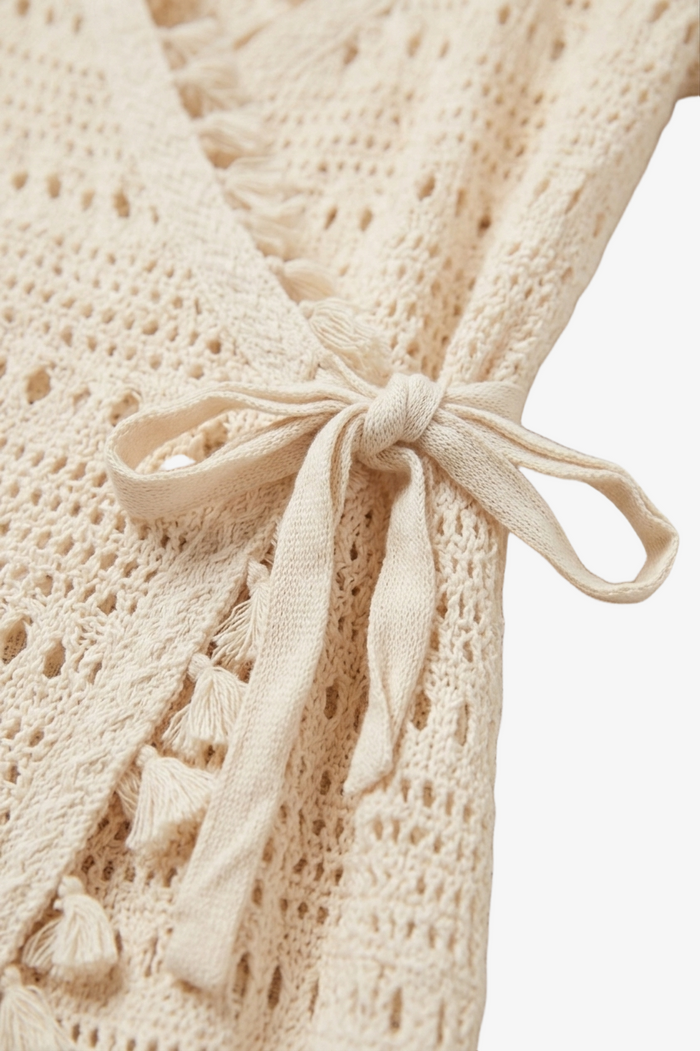 Crochet Wrap Beach Dress