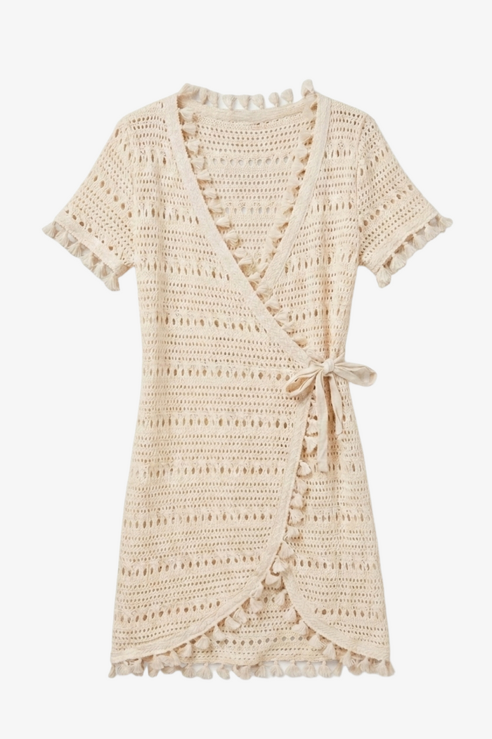 Crochet Wrap Beach Dress