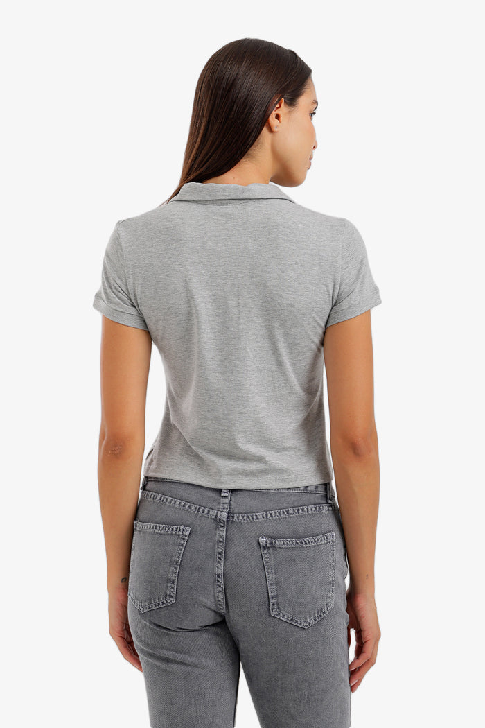 Cropped Polo T-Shirt