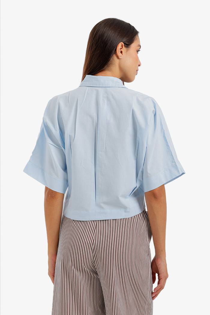 Cropped Regular Fit Shirt
