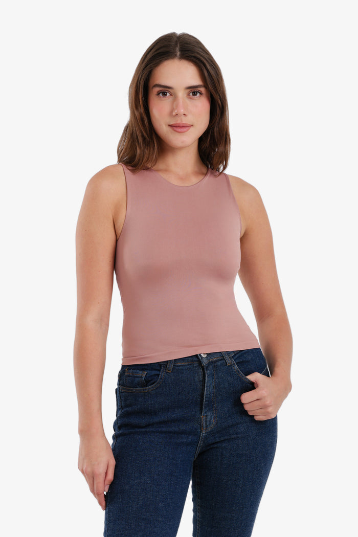 Cropped Slim Fit Top