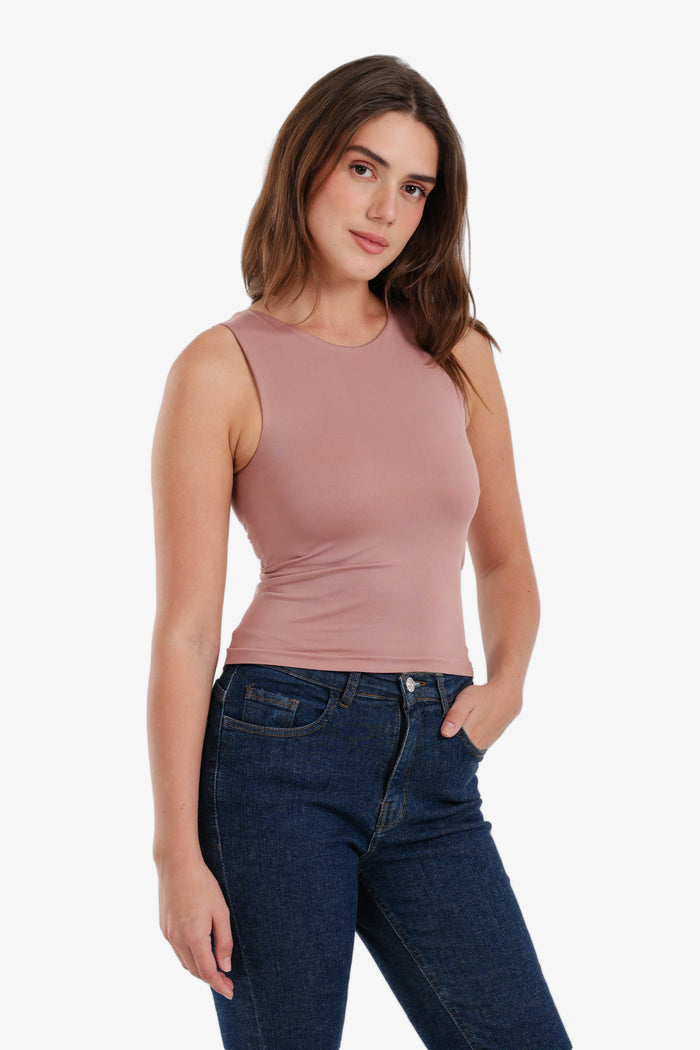 Cropped Slim Fit Top