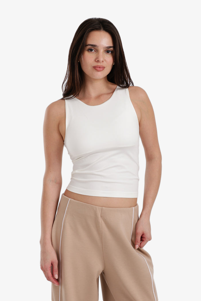 Cropped Slim Fit Top