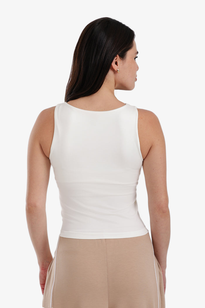 Cropped Slim Fit Top