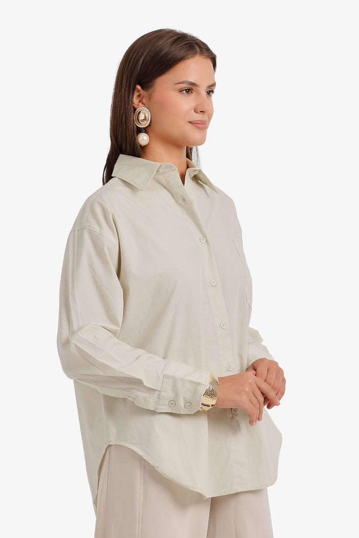 Curved Hem Shirt