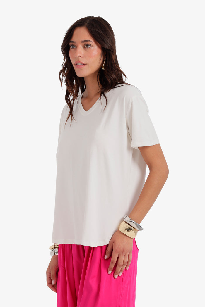 Curved Hem T-Shirt