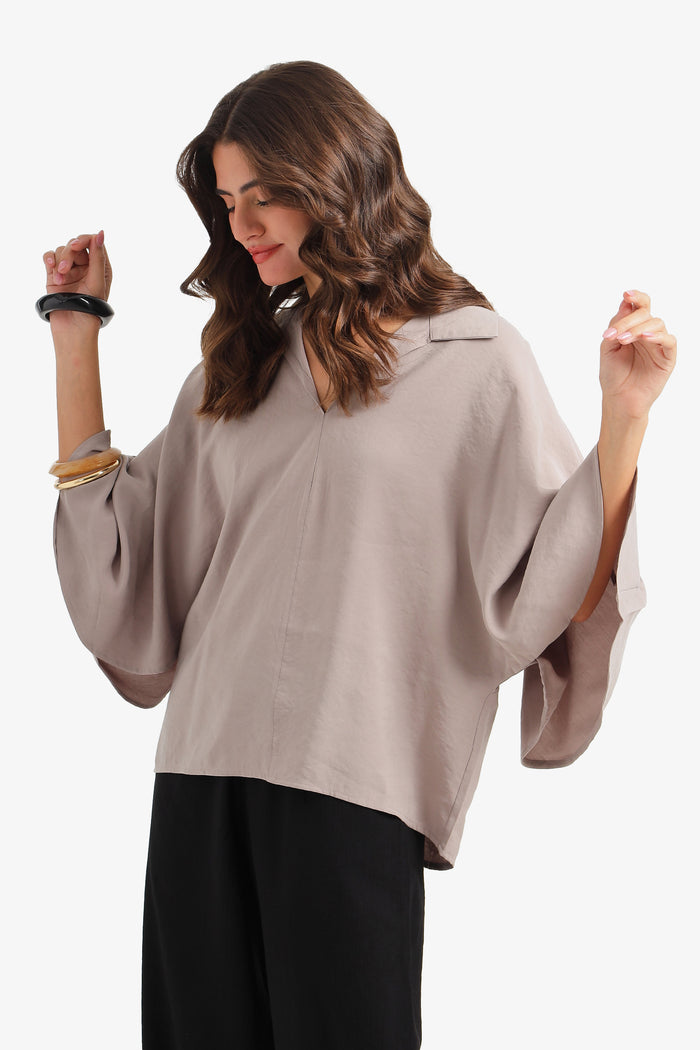 Dolman-Sleeve Blouse