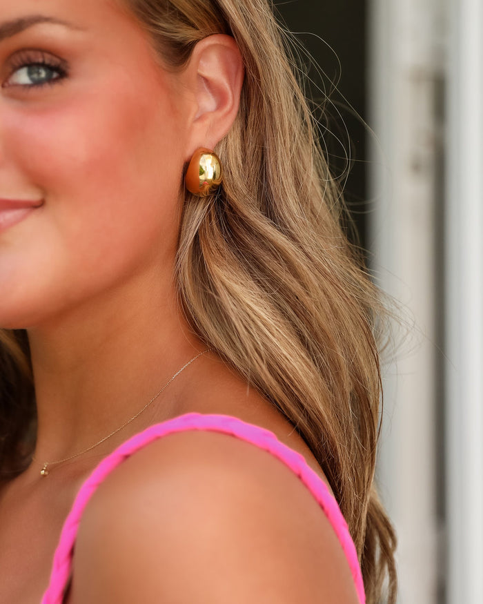 Dome Earring - Gold