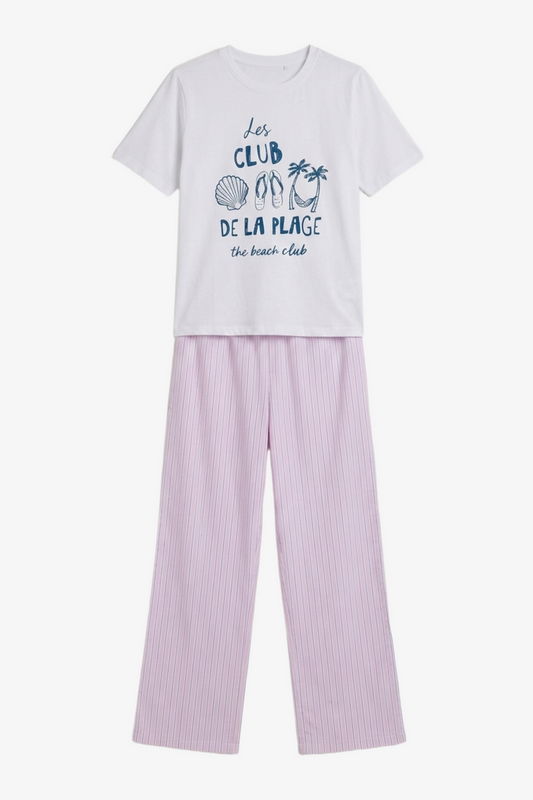 Double-Waistband Pyjama Set