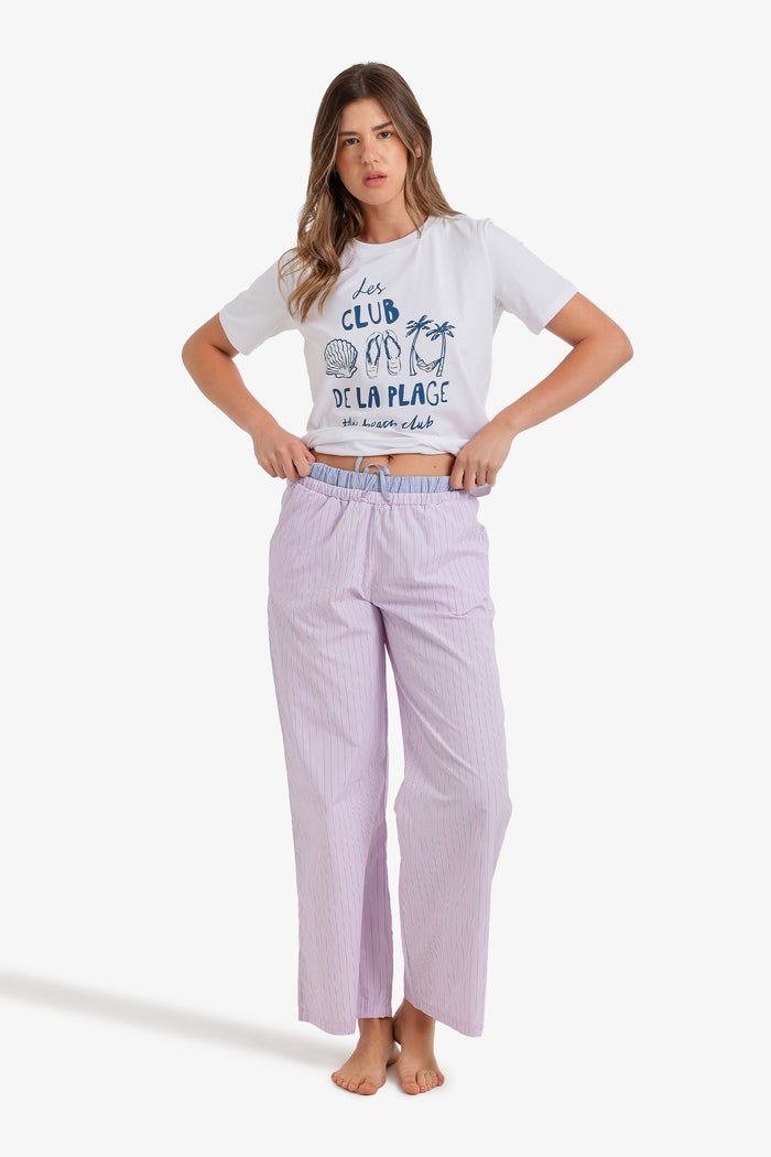 Double-Waistband Pyjama Set