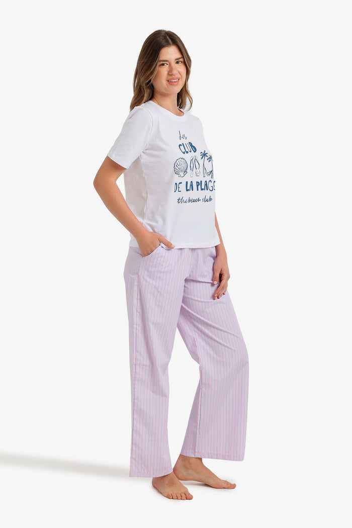 Double-Waistband Pyjama Set