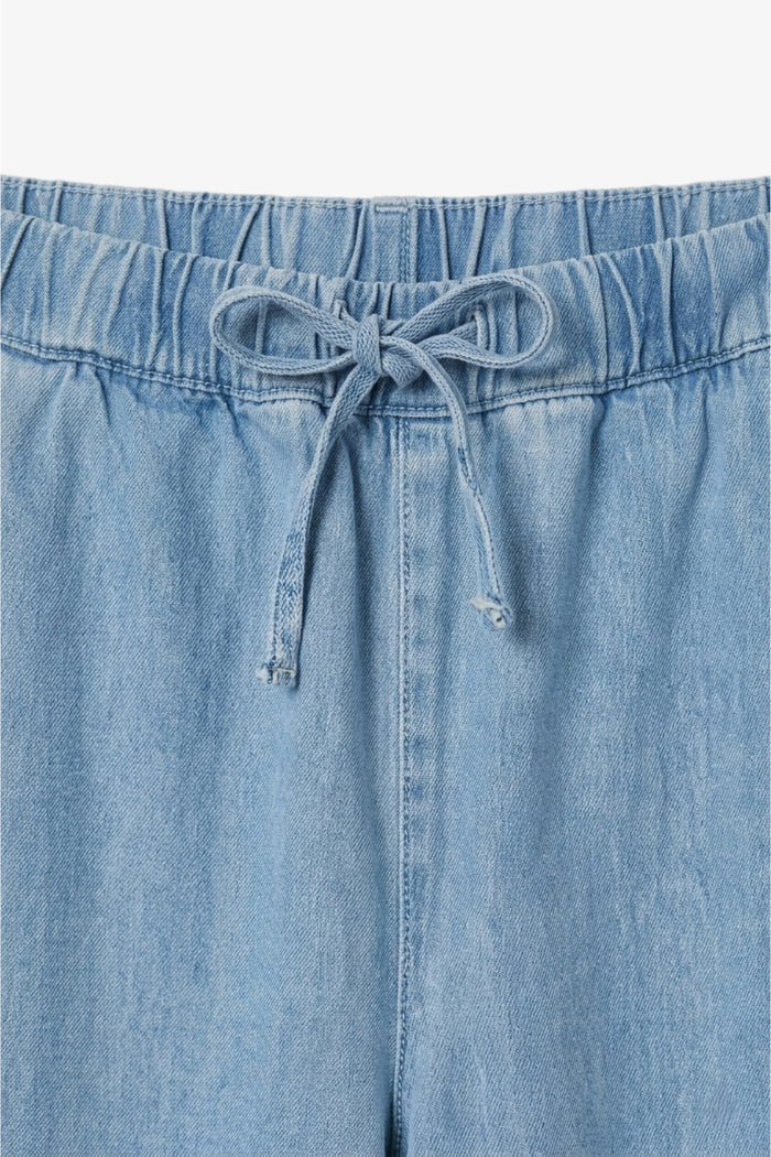 Drawstring Denim Pants