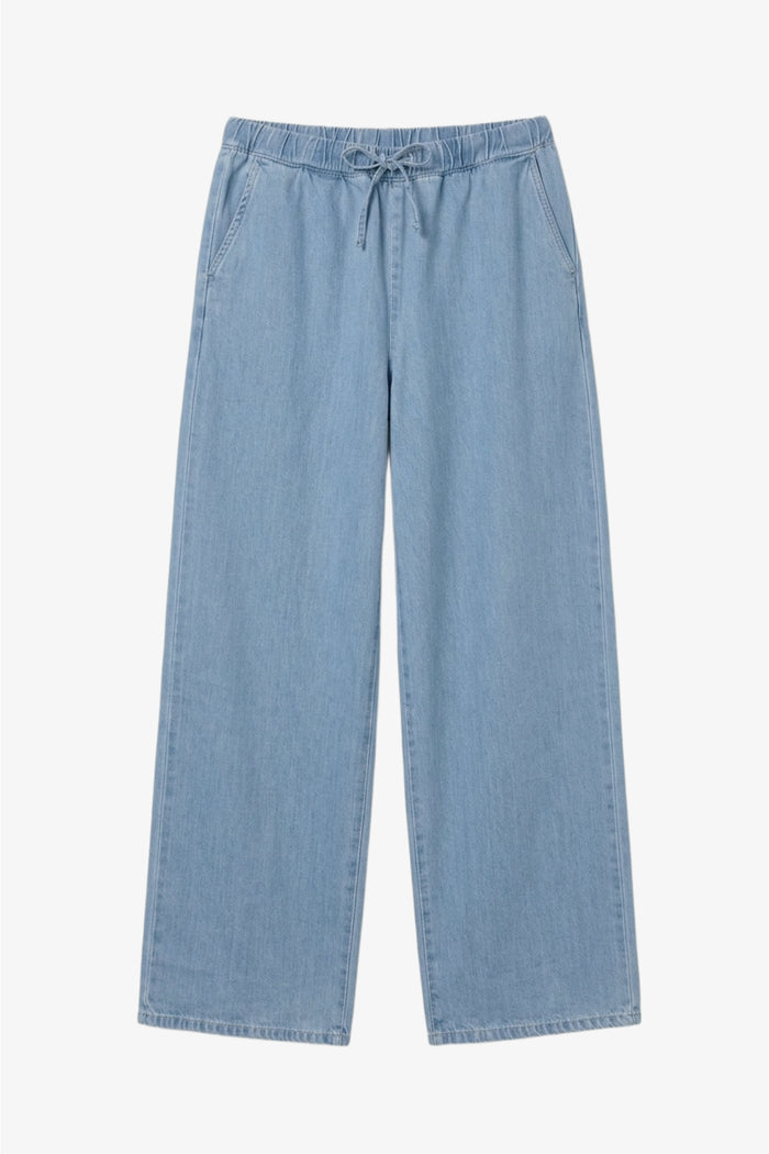 Drawstring Denim Pants