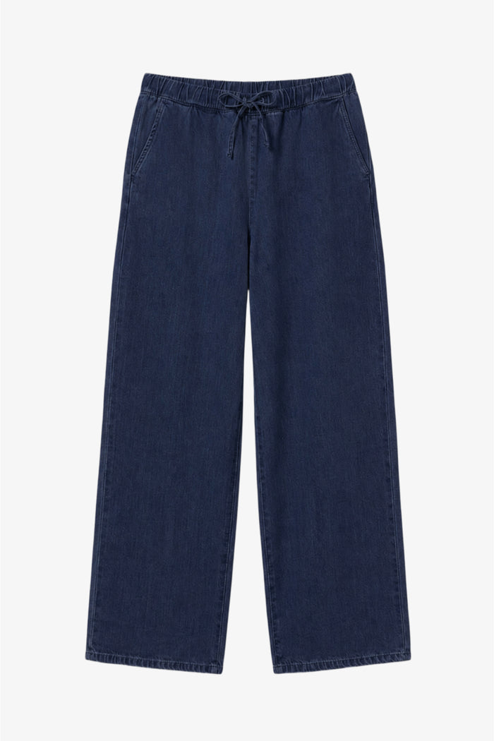 Drawstring Denim Pants