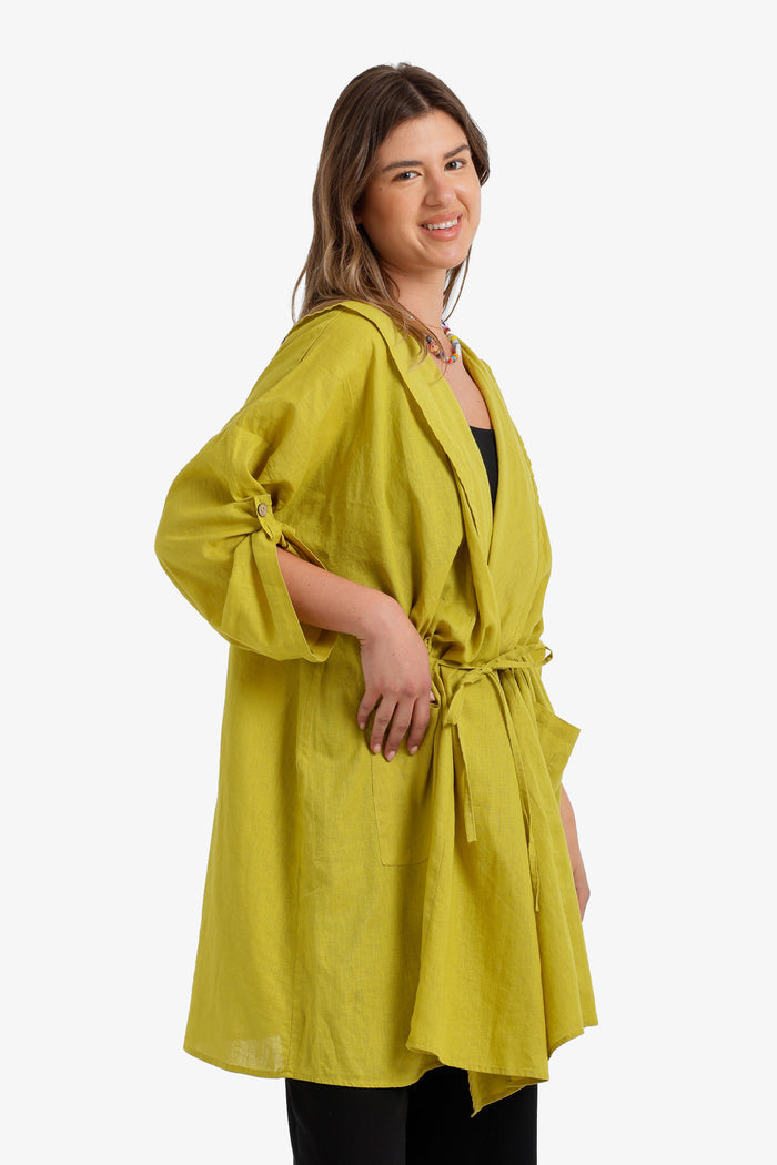 Drawstring Waist Kimono