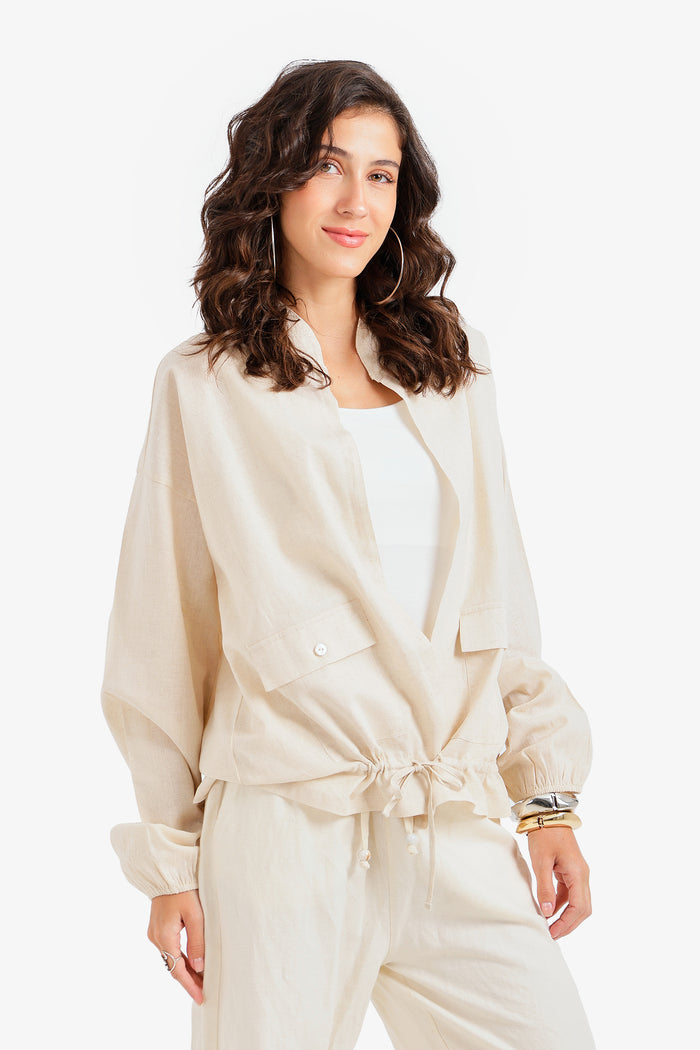 Drawstring Waist Shirt